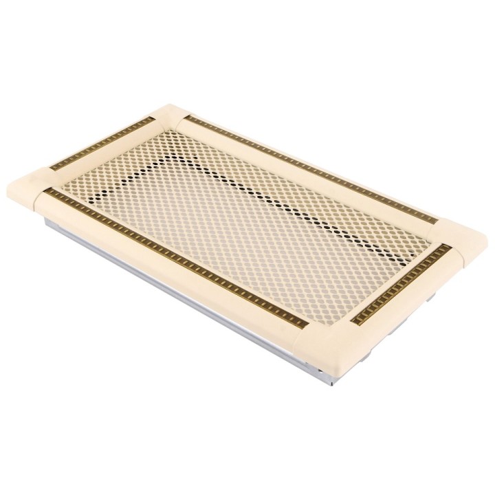 Ventilaton grate EXCLUSIVE 16x32cm ivory / brass-patina