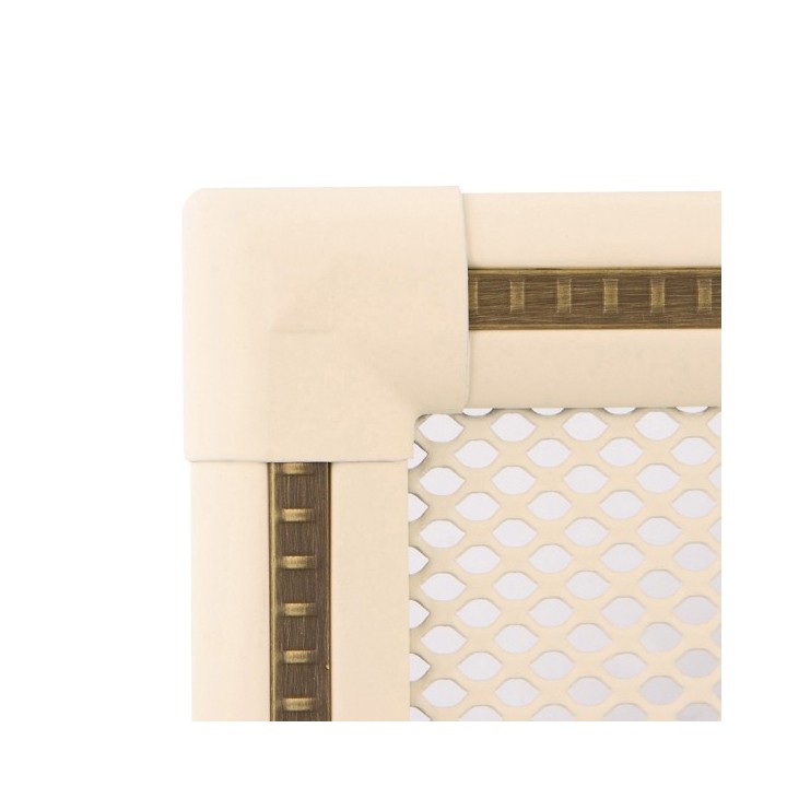 Ventilaton grate EXCLUSIVE 16x32cm ivory / brass-patina