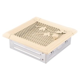 Ventilaton grate RETRO 16x16cm with venetian blind ivory