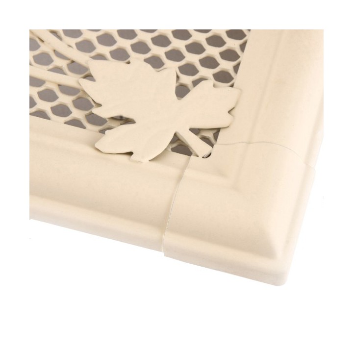 Lüftungsgitter RETRO 16x16cm mit Jalousie Elfenbein