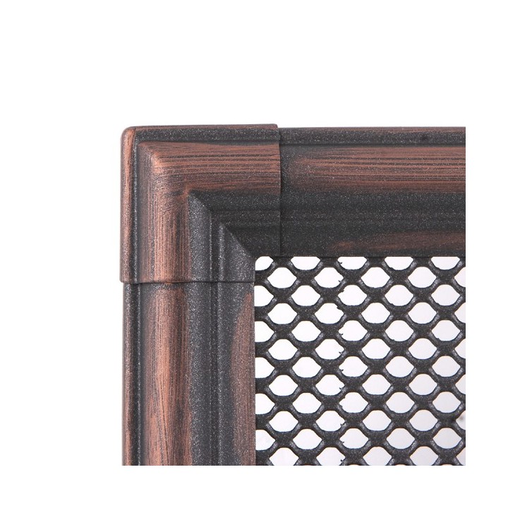 Lüftungsgitter RETRO 16x16cm mit Jalousie Kupfer Patina