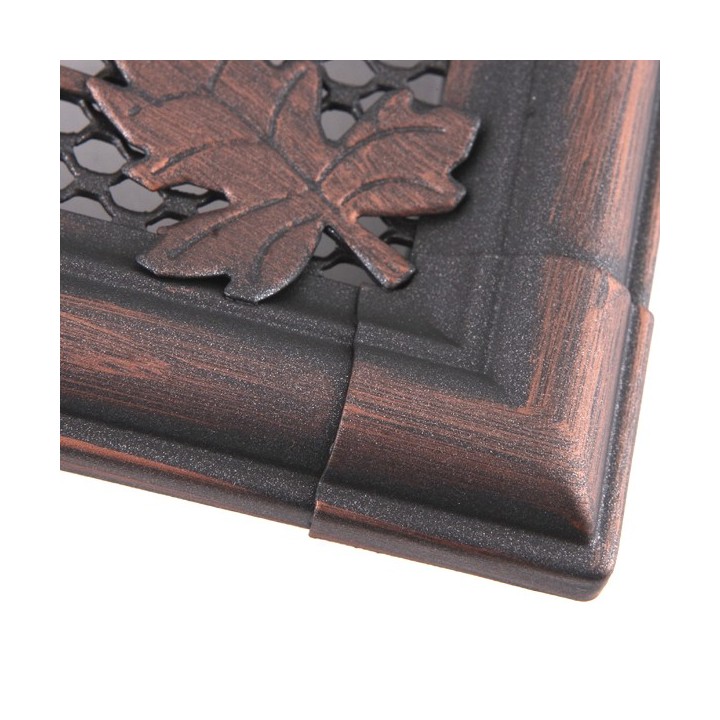 Lüftungsgitter RETRO 16x16cm mit Jalousie Kupfer Patina