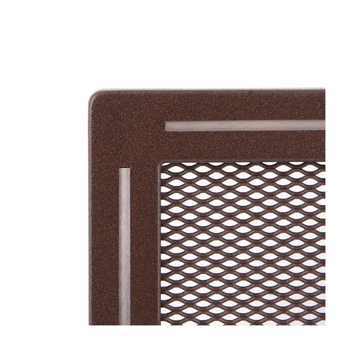 Kratka kominkowa wentylacyjna TREND 16x16cm z żaluzją brąz brokatowy