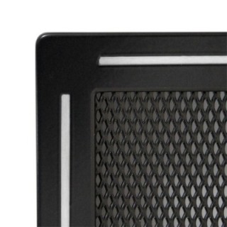 Kratka kominkowa wentylacyjna TREND 16x16cm z żaluzją czarny mat