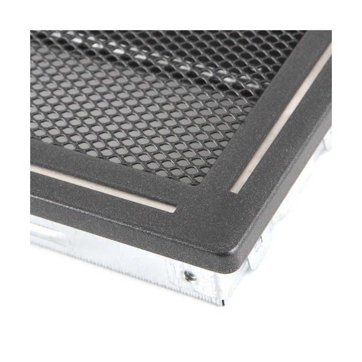 Ventilation grate TREND 16x16cm with venetian blind graphite