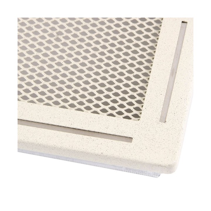 Ventilation grate TREND 16x16cm with venetian blind glittery cream