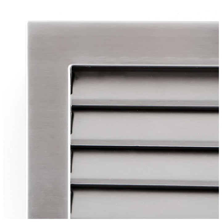 Kratka kominkowa wentylacyjna MODERN 20x20cm z żaluzją inox