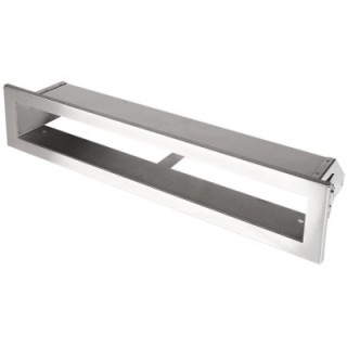 Kratka kominkowa OTWARTA 40x6cm inox