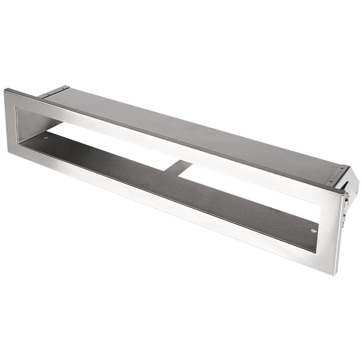 Kratka kominkowa OTWARTA 40x6cm inox
