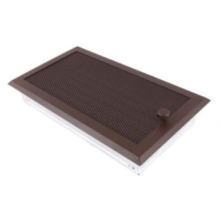 Lüftungsgitter 16x32cm mit Jalousie Brokatbronze