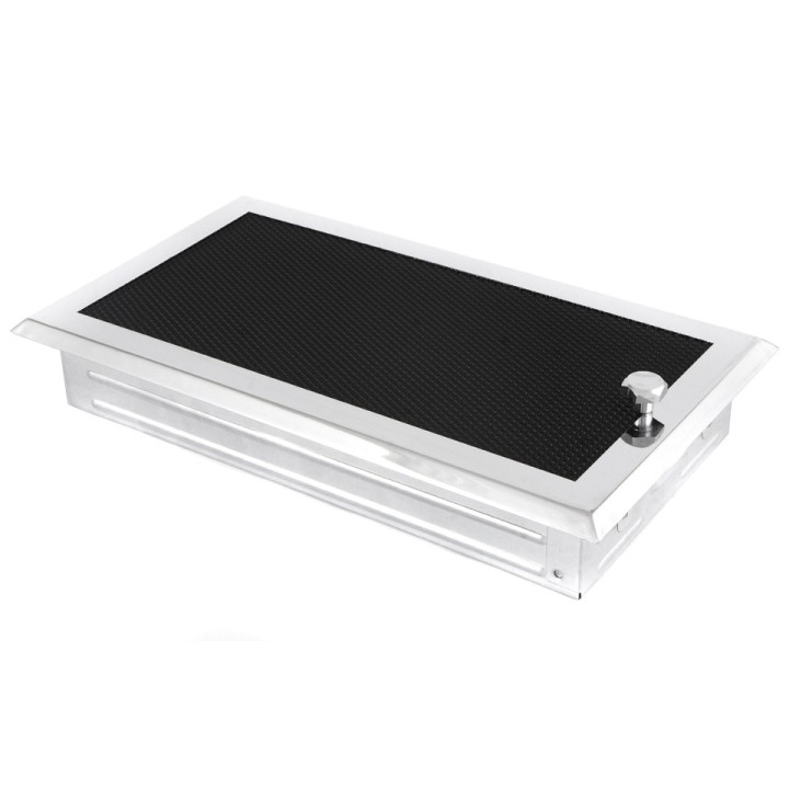 Ventilaton grate 16x32cm with venetian blind chrome