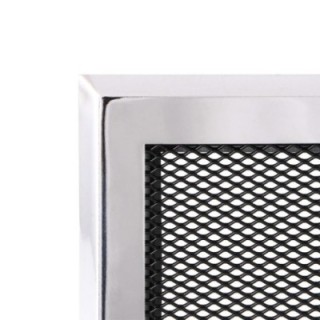 Grille de cheminée 16x32cm à ailettes
chrome 
