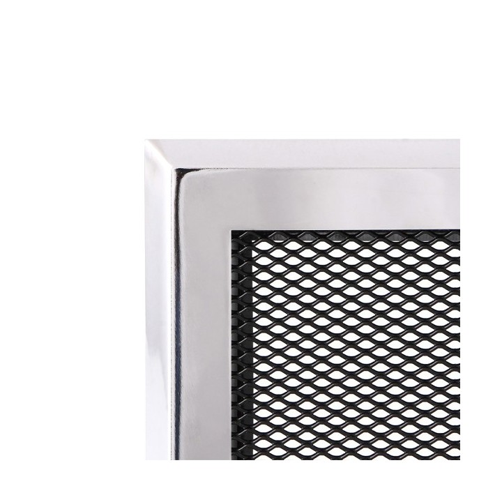Ventilaton grate 16x32cm with venetian blind chrome