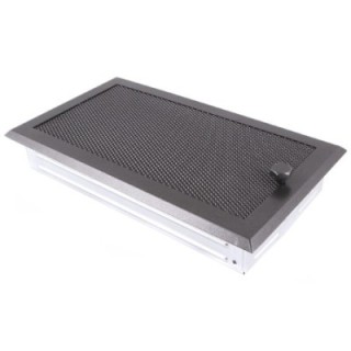 Grille de cheminée 16x32cm à ailettes
graphite  