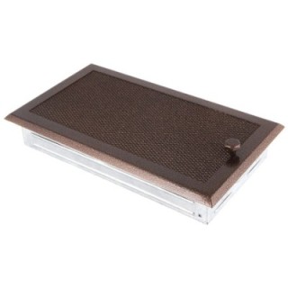 Grille de cheminée 16x32cm à ailettes
vieux cuivre 