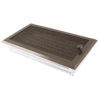 Ventilaton grate 16x32cm with venetian blind antique gold