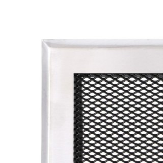 Lüftungsgitter 16x45cm Chrom Matt
