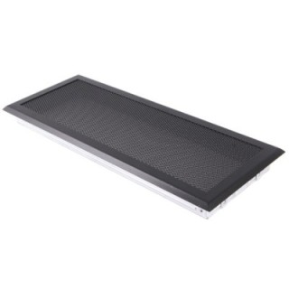 Lüftungsgitter 16x45cm Schwarz Matt