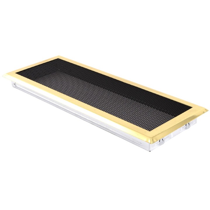 Grille de cheminée 16x45cm laiton 
