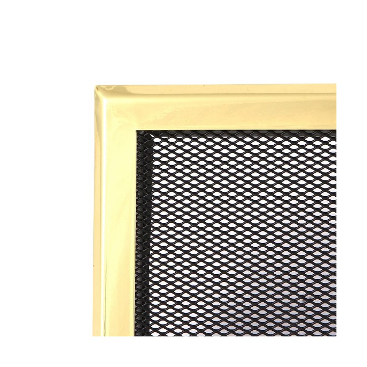 Grille de cheminée 16x45cm laiton 
