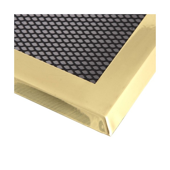 Grille de cheminée 16x45cm laiton 
