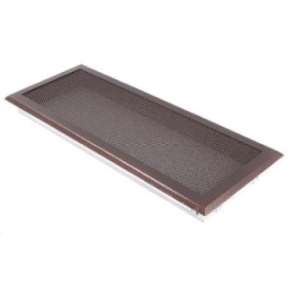 Grille de cheminée 16x45cm vieux cuivre
