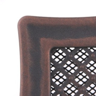 Ventilation grate DECO 16x32cm with venetian blind copper patina