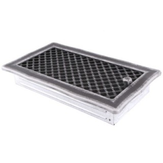 Ventilation grate DECO 16x32cm with venetian blind silver patina