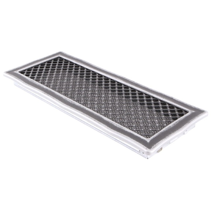 Ventilation grate DECO 16x45cm silver patina