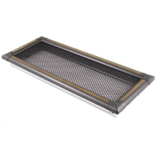 Ventilaton grate EXCLUSIVE 16x45cm graphite / brass-patina
