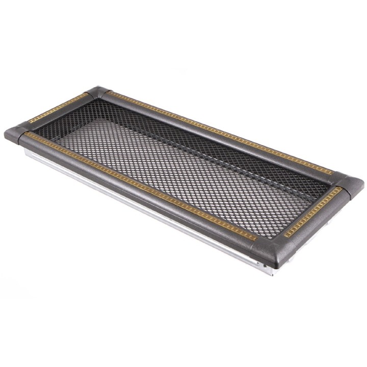 Ventilaton grate EXCLUSIVE 16x45cm graphite / brass-patina