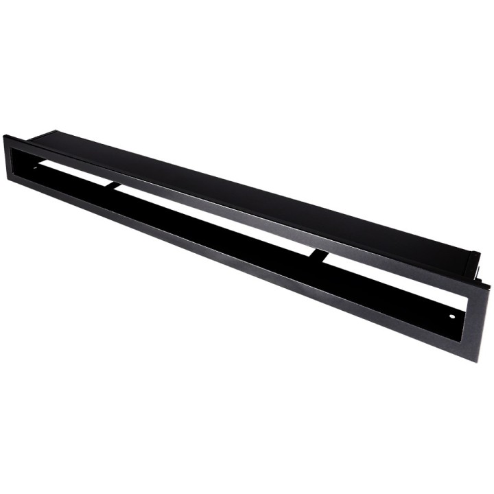 Kratka kominkowa OTWARTA 80x6cm czarny mat