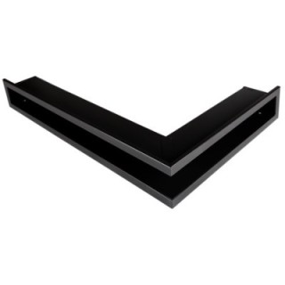 Open ventilation bar right corner  60x40x6cm black matt