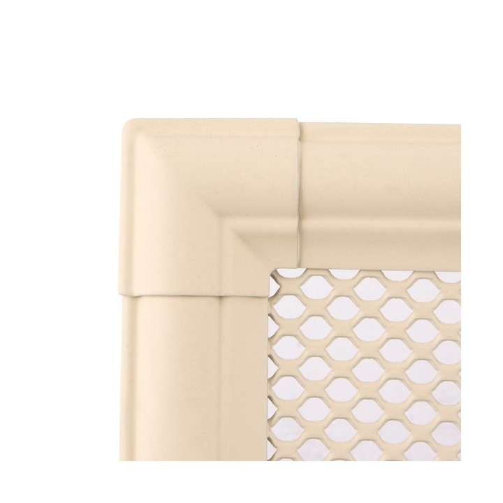 Lüftungsgitter RETRO 16x32cm mit Jalousie Elfenbein
