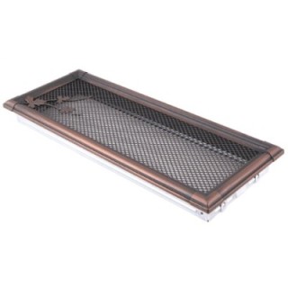 Kratka kominkowa wentylacyjna RETRO 16x45cm miedziana patyna