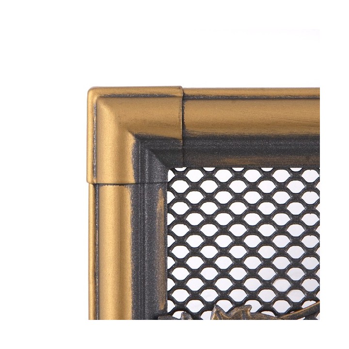 Ventilaton grate RETRO 16x45cm golden patina