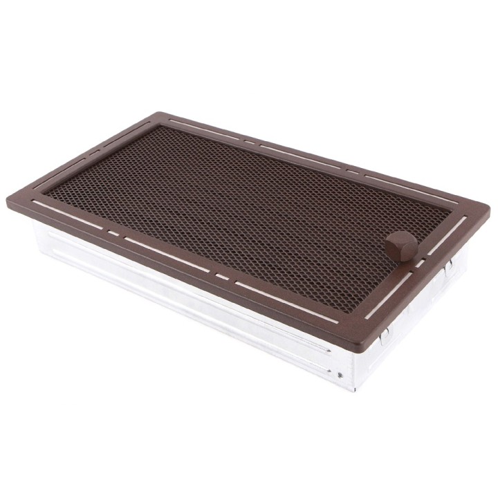 Lüftungsgitter TREND 16x32cm mit Jalousie Brokatbronze