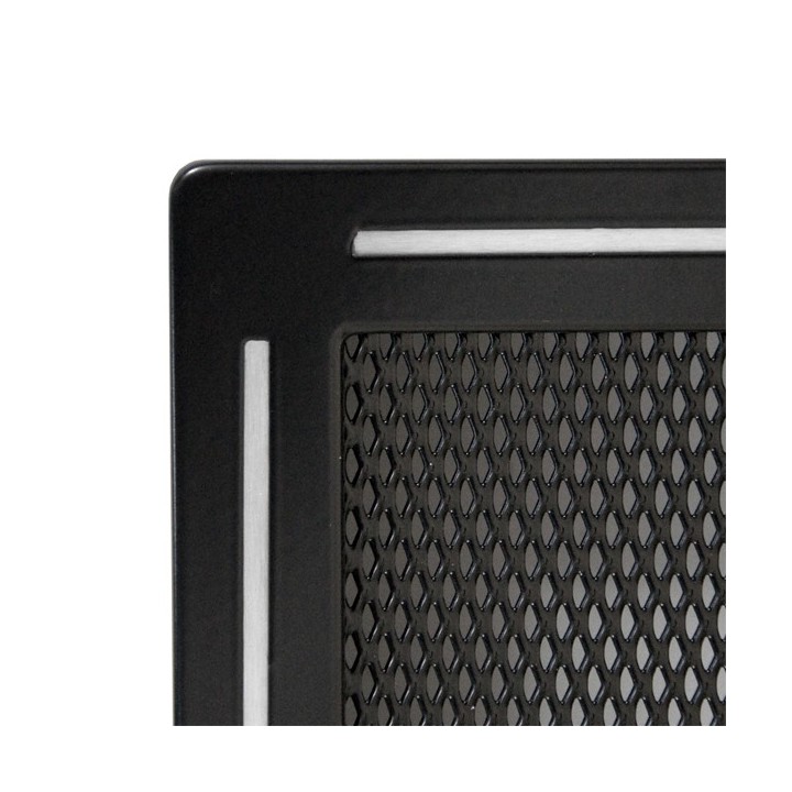 Ventilation grate TREND 16x32cm with venetian blind black matt