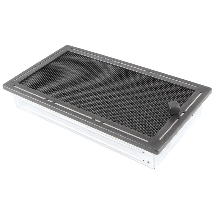 Ventilation grate TREND 16x32cm with venetian blind graphite