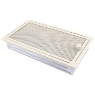 Lüftungsgitter TREND 16x32cm mit Jalousie Brokatcreme