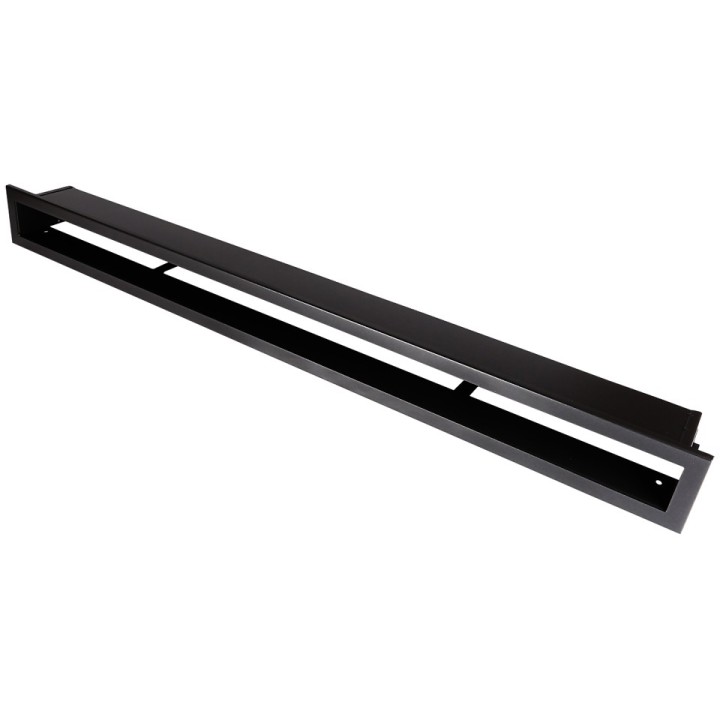Open ventilation bar 100x6cm black matt