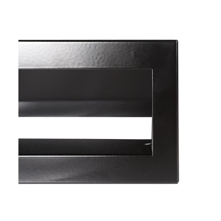 Kratka kominkowa OTWARTA 100x6cm czarny mat