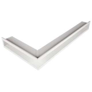 Kratka kominkowa OTWARTA narożna lewa 80x40x6cm biała