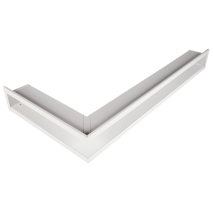 Open ventilation bar left corner  80x40x6cm white