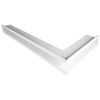 Open ventilation bar right corner  80x40x6cm white