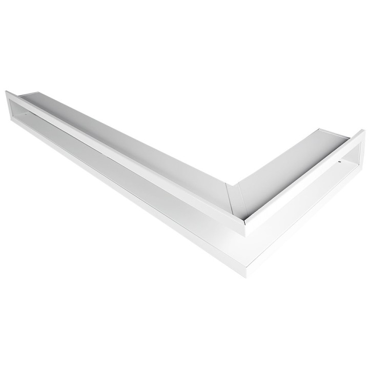 Open ventilation bar right corner  80x40x6cm white