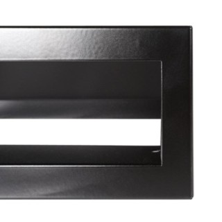 Open ventilation bar right corner  80x40x6cm black matt