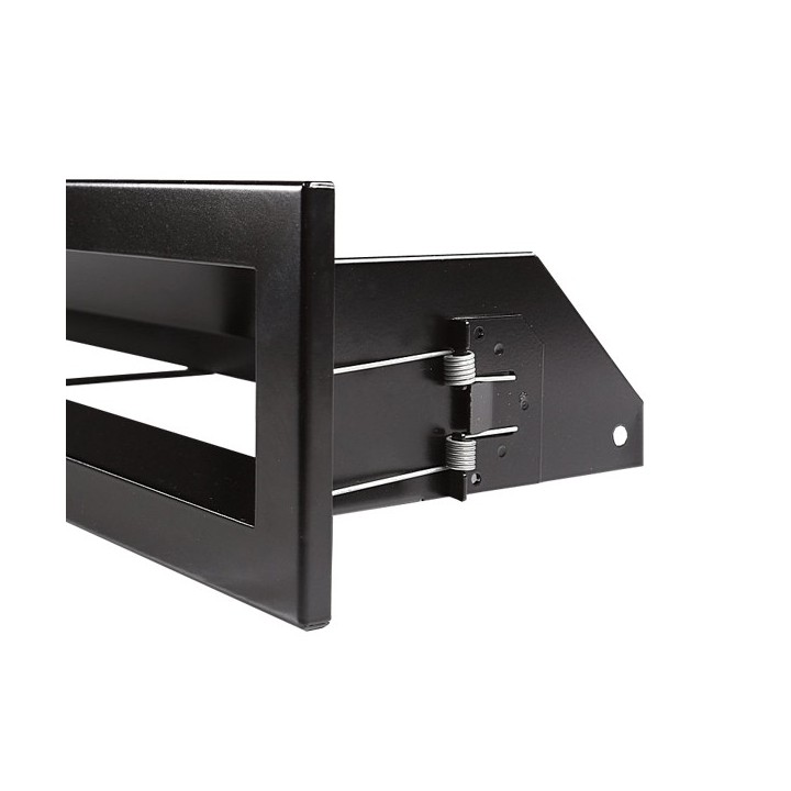 Open ventilation bar right corner  80x40x6cm black matt
