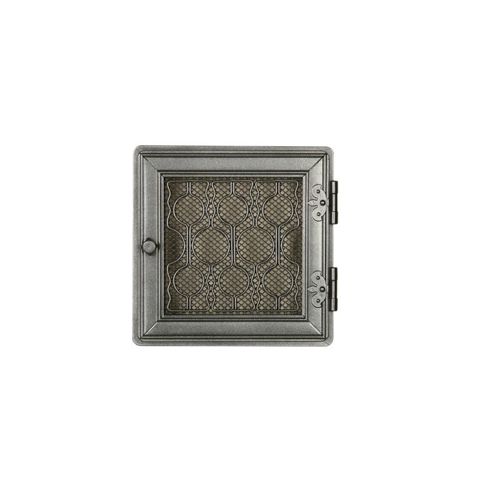 Stylish ventilation grate 21x21cm with venetian blind graphite