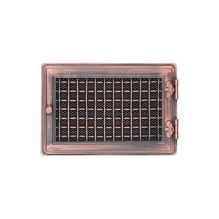 Stylish ventilation grate 21x32cm copper patina